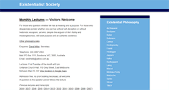 Desktop Screenshot of existentialistmelbourne.org